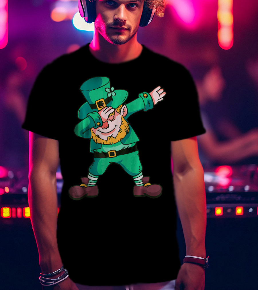 Dabbing Leprechaun St. Patricks Day Irish T-Shirt