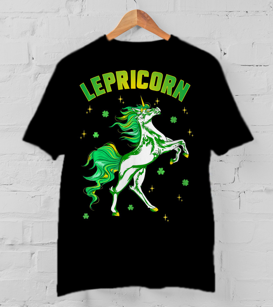 Lepricorn Unicorn St Patricks Day Girls T-Shirt