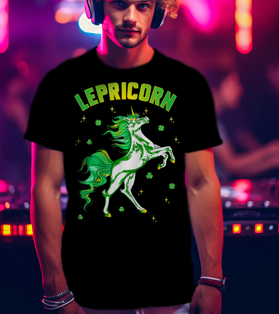 Lepricorn Unicorn St Patricks Day Girls T-Shirt