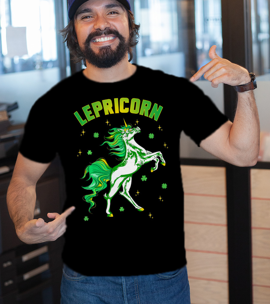 Lepricorn Unicorn St Patricks Day Girls T-Shirt