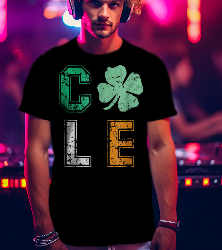 CLE Shamrock Irish Colors St. Patrick's Day T-Shirt