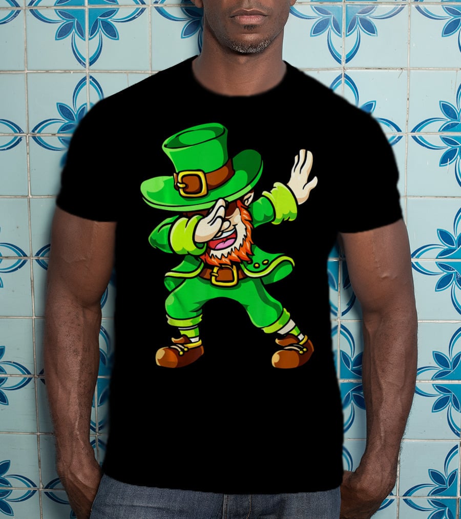St Patricks Day Dabbing Leprechaun Irish Celebration T-Shirt