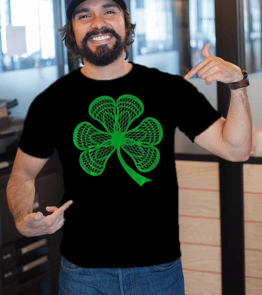 Shamrock Lacrosse Lucky Green Clover T-Shirt