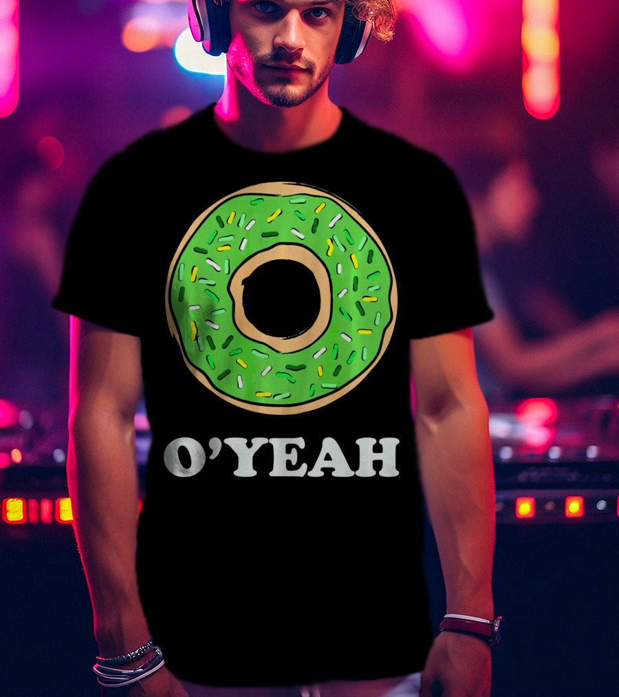 O'Yeah Green Donut T-Shirt
