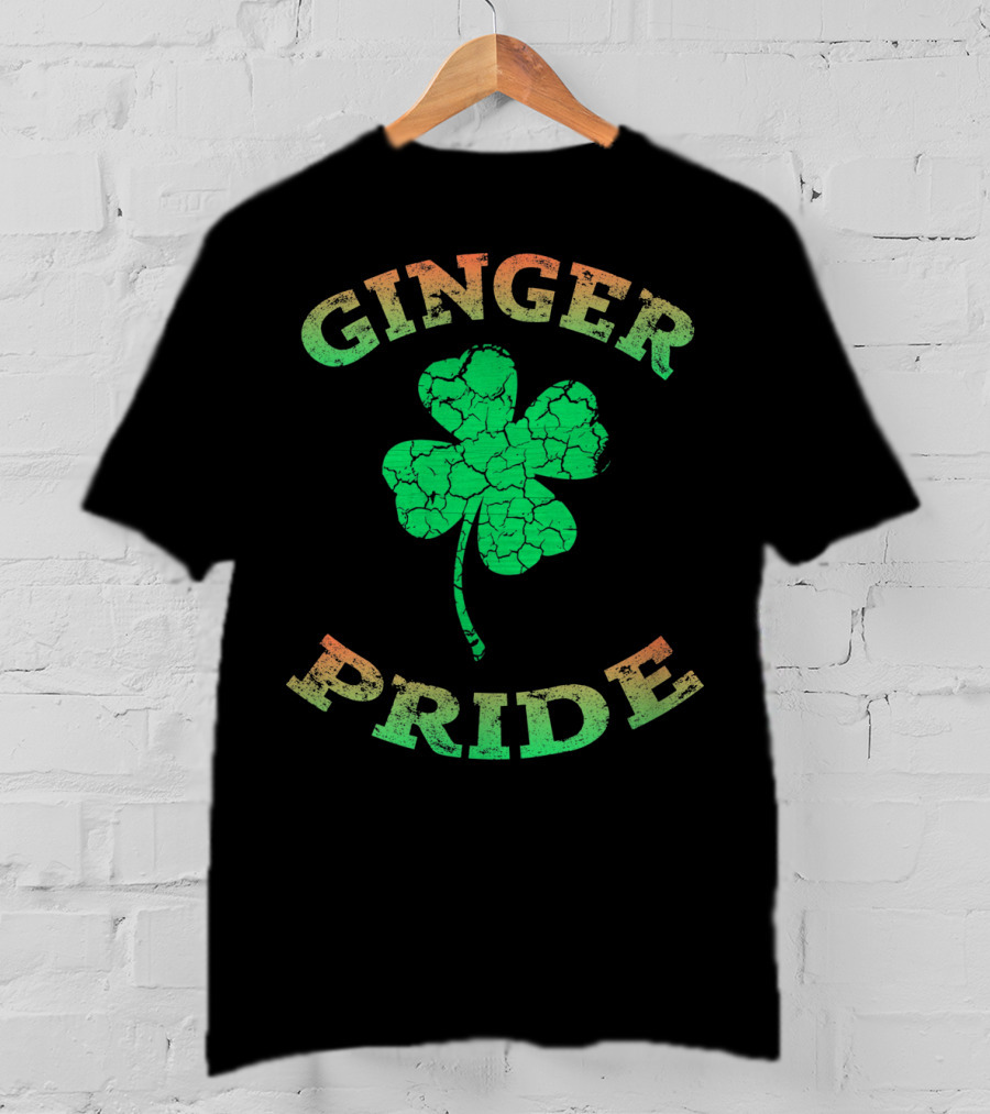 Ginger Pride Irish Shamrock Clover T-Shirt