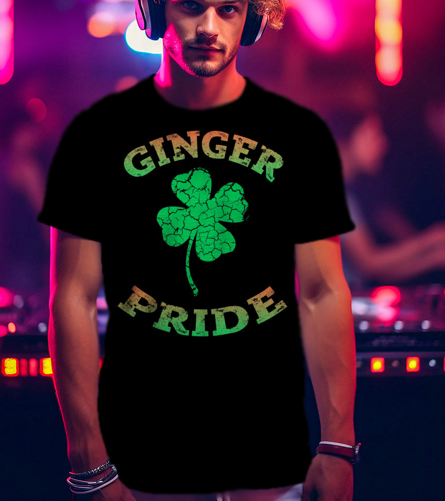 Ginger Pride Irish Shamrock Clover T-Shirt