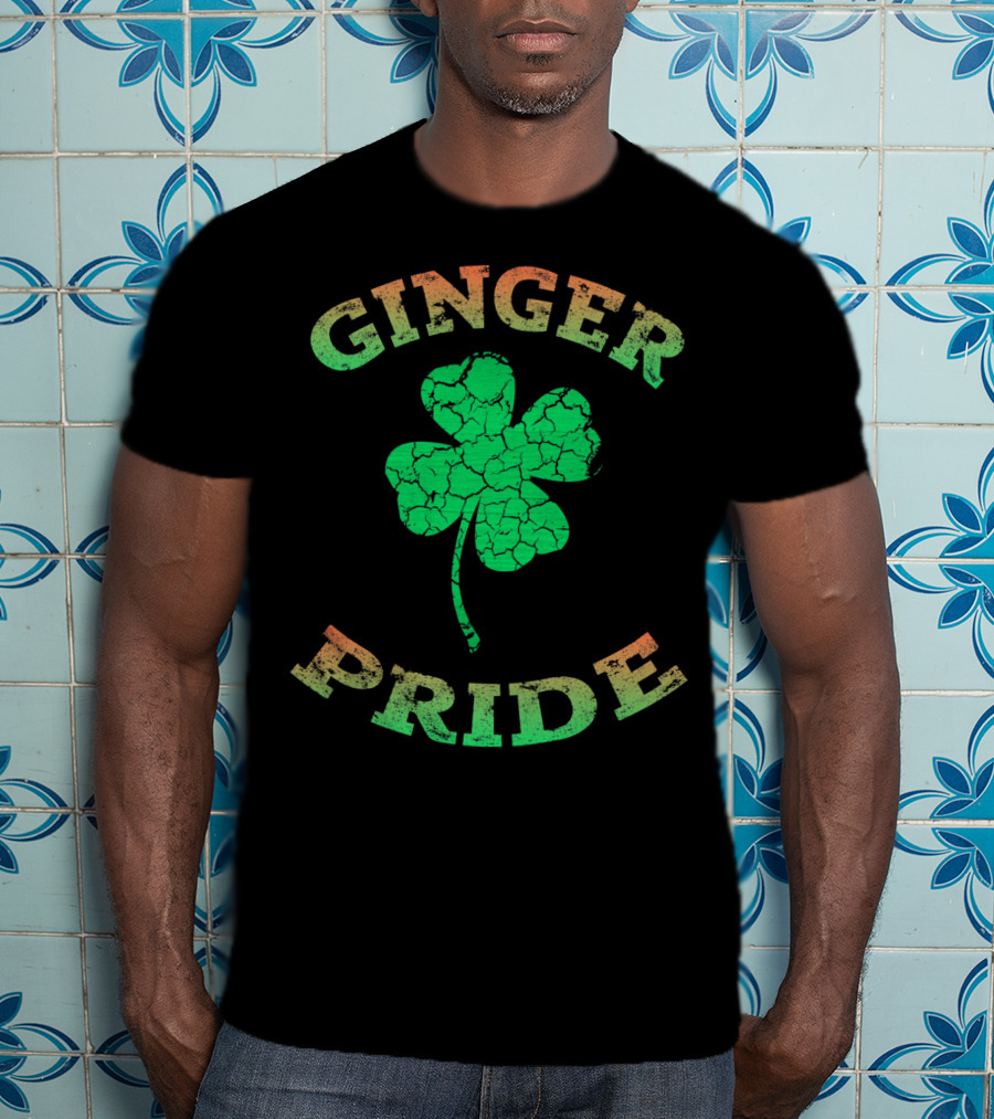 Ginger Pride Irish Shamrock Clover T-Shirt