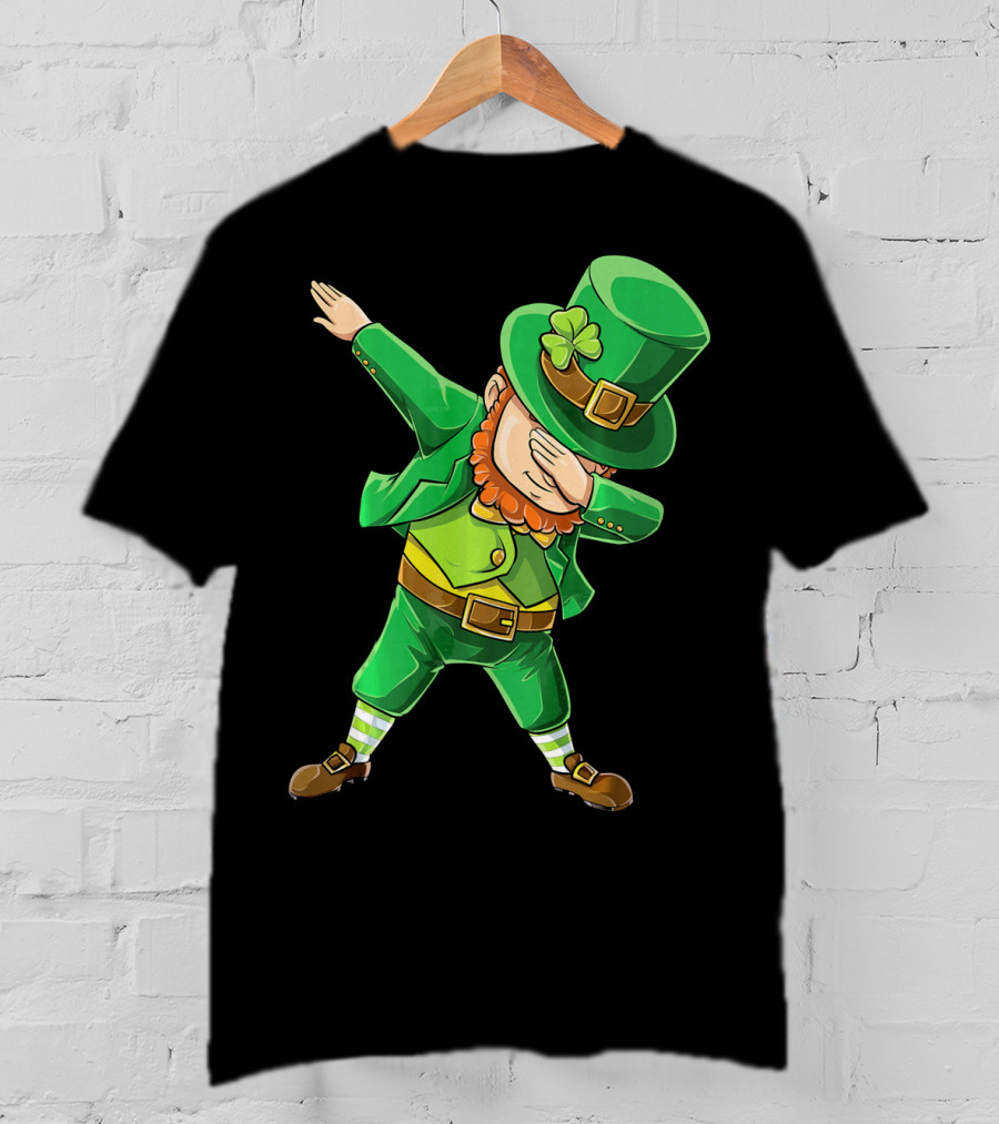Dabbing Leprechaun St. Patrick's Day Celebration T-Shirt