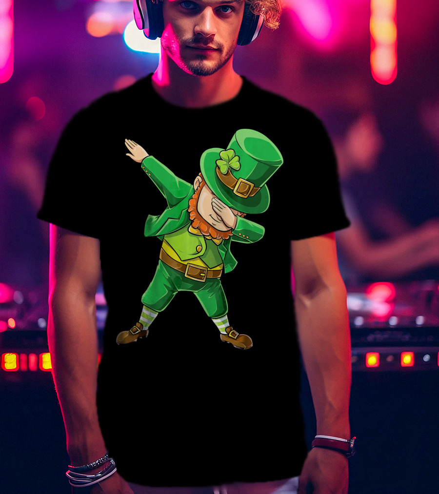 Dabbing Leprechaun St. Patrick's Day Celebration T-Shirt