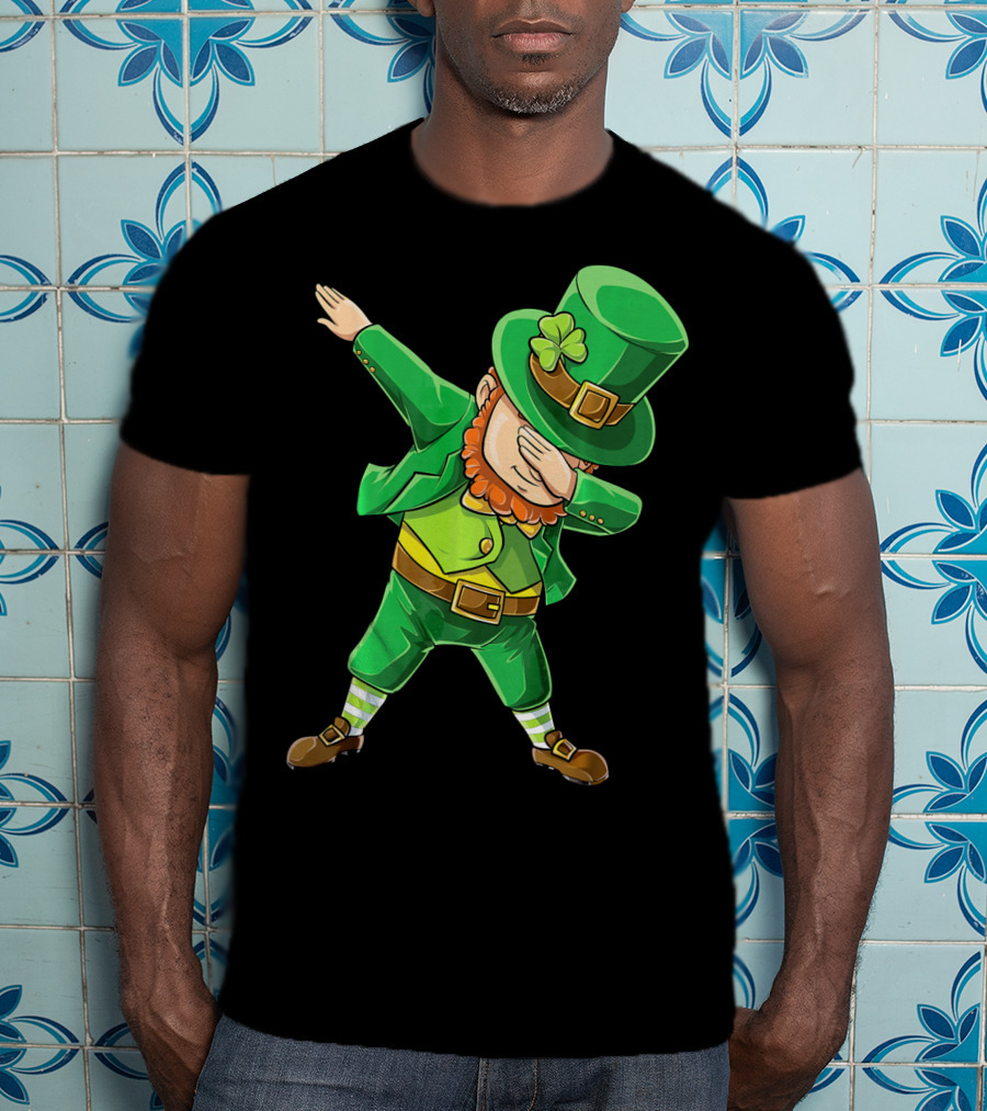Dabbing Leprechaun St. Patrick's Day Celebration T-Shirt