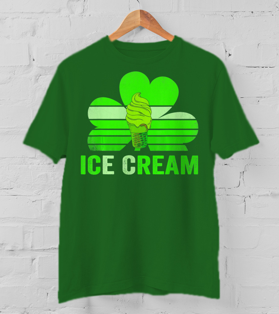 St. Patrick's Shamrock Ice Cream Sweet Treat T-Shirt