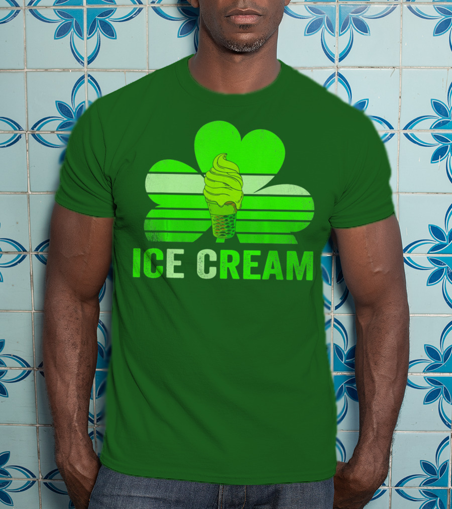 St. Patrick's Shamrock Ice Cream Sweet Treat T-Shirt