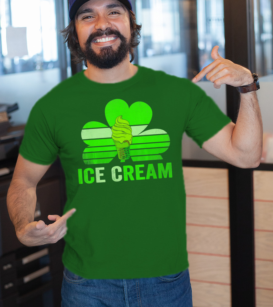 St. Patrick's Shamrock Ice Cream Sweet Treat T-Shirt