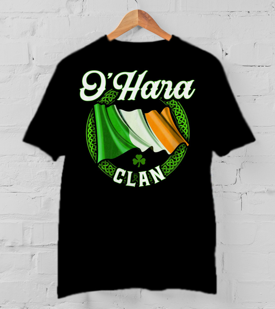 O'Hara Clan Irish Flag Surname Ireland T-Shirt