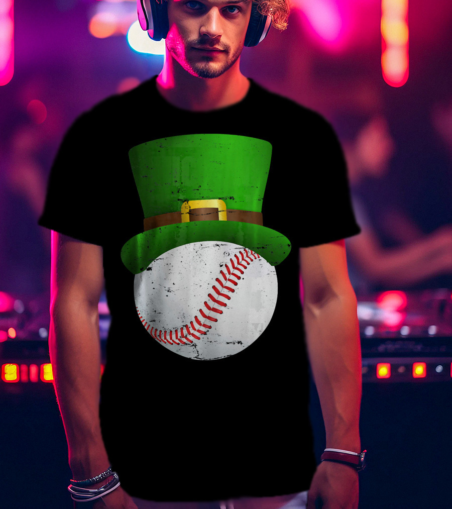St Patricks Day Leprechaun Hat Baseball Fun T-Shirt