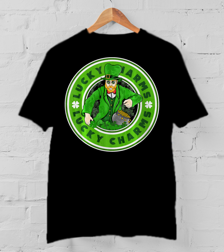 Lucky Charms St. Patrick's Day Irish Leprechaun Pot Of Gold T-Shirt