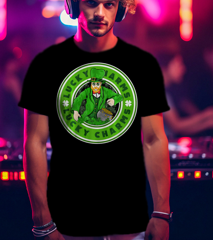 Lucky Charms St. Patrick's Day Irish Leprechaun Pot Of Gold T-Shirt
