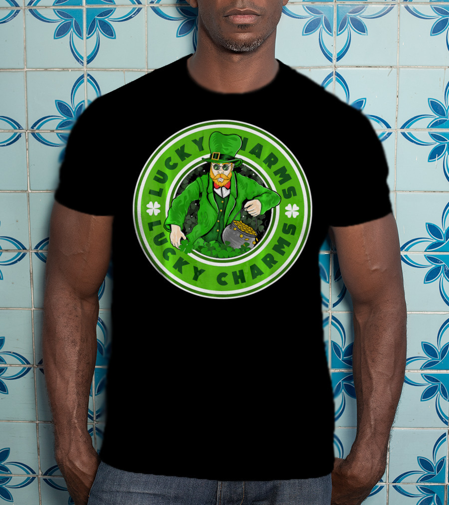 Lucky Charms St. Patrick's Day Irish Leprechaun Pot Of Gold T-Shirt