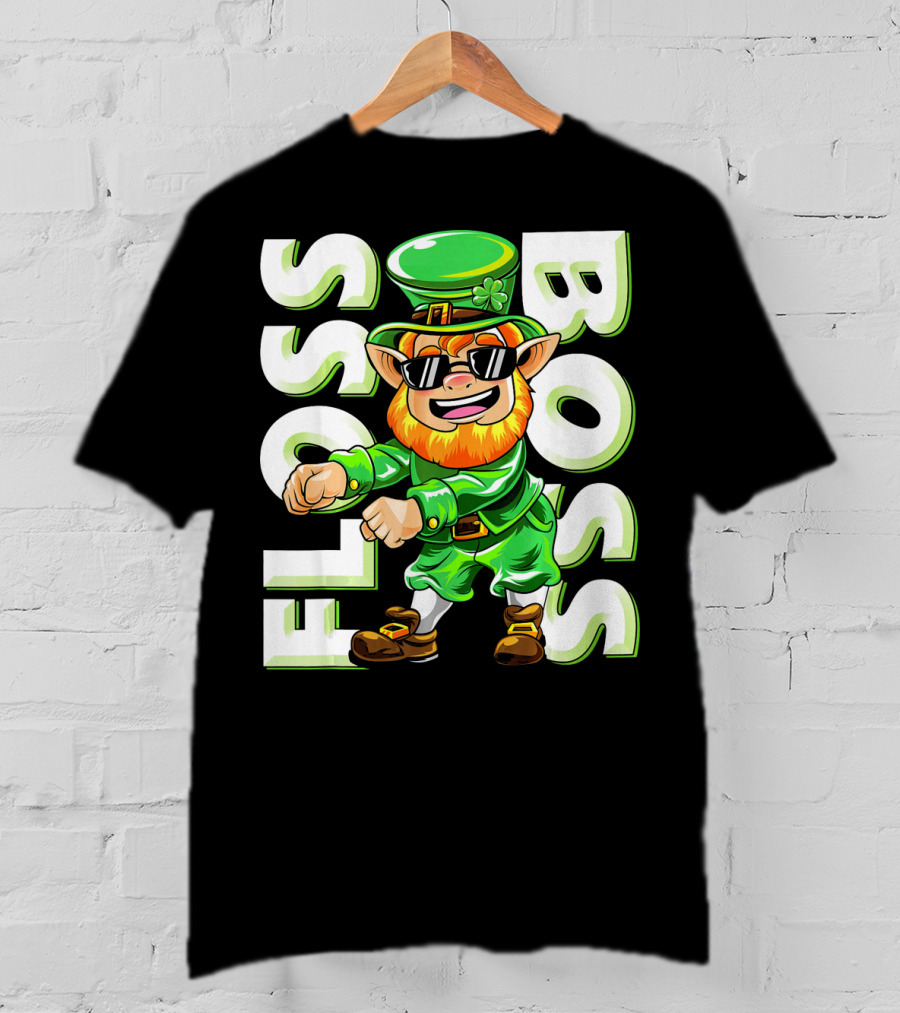 Floss Boss Leprechaun Dance St. Patrick's Day T-Shirt