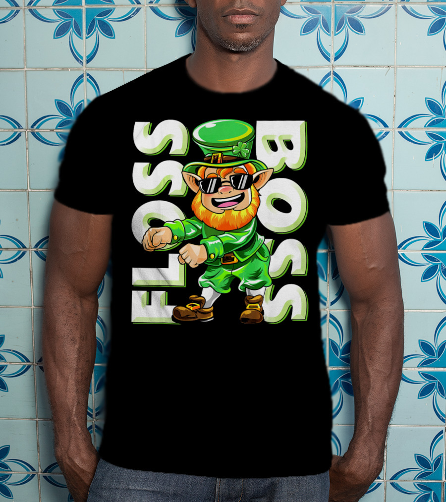 Floss Boss Leprechaun Dance St. Patrick's Day T-Shirt