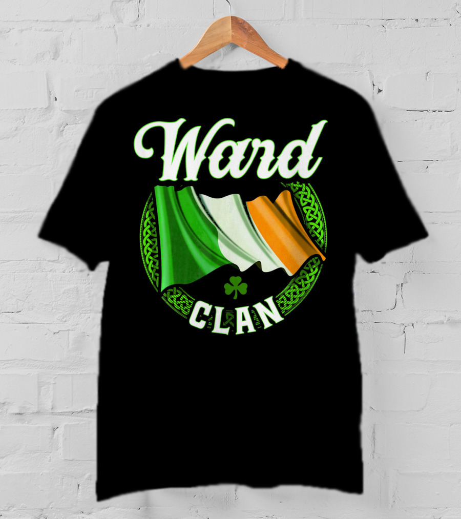 Ward Surname Clan Irish Flag Ireland T-Shirt