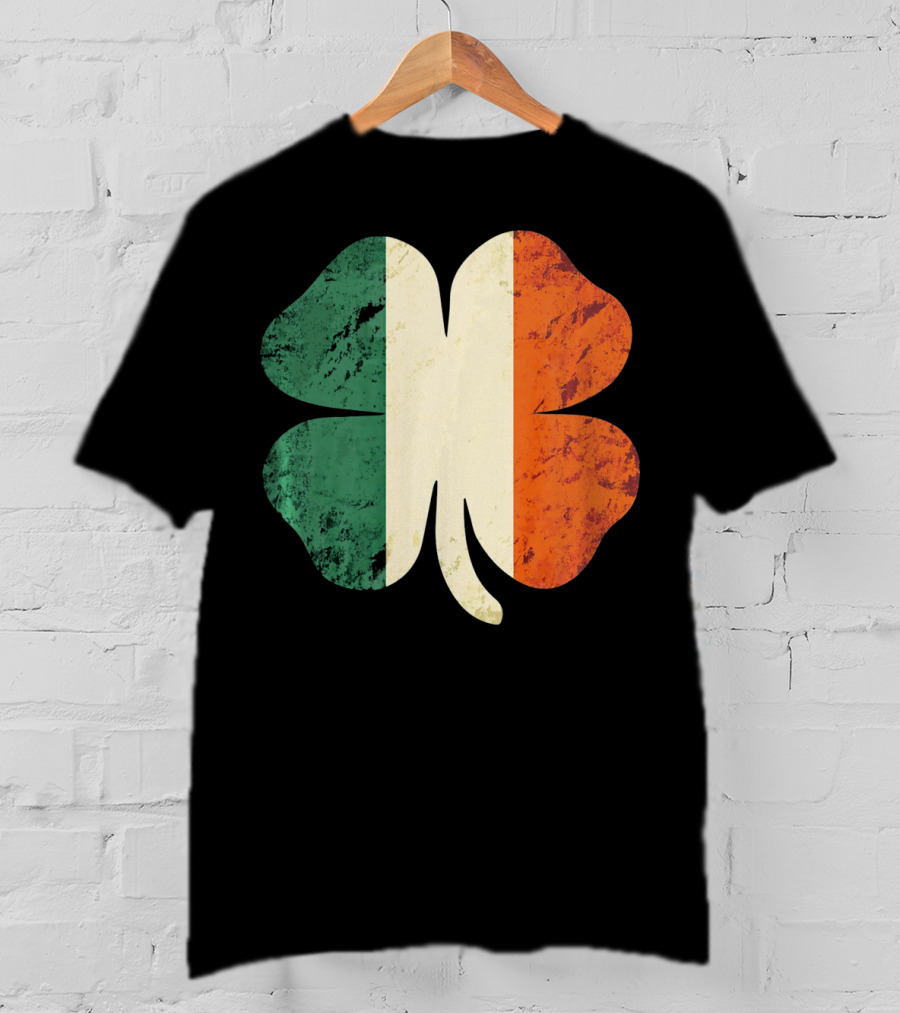 Irish Shamrock Ireland Flag St Patrick's Day T-Shirt