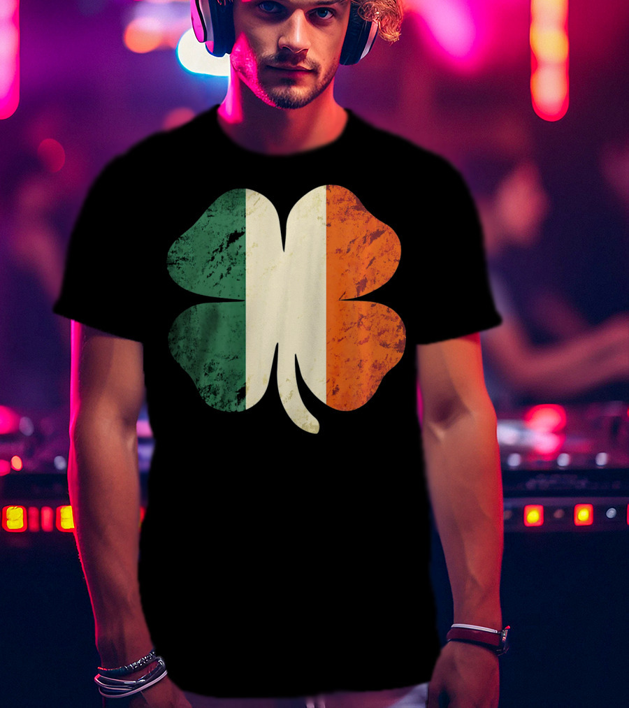 Irish Shamrock Ireland Flag St Patrick's Day T-Shirt