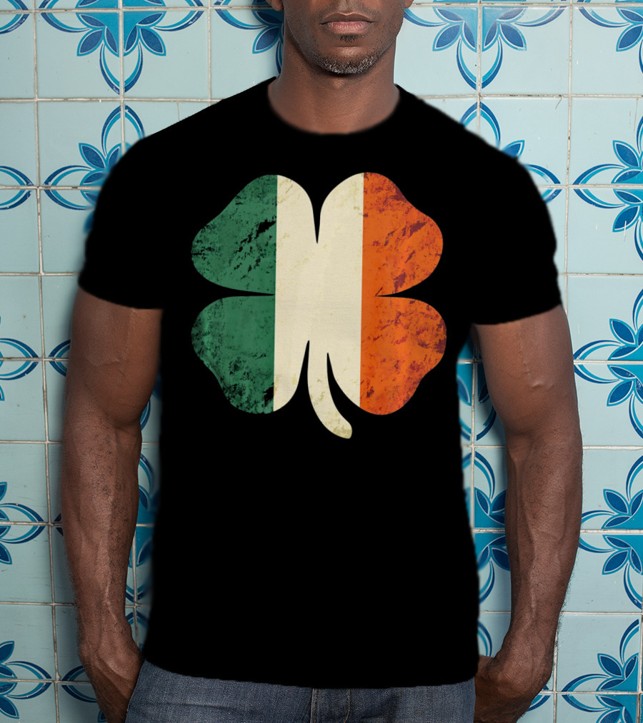 Irish Shamrock Ireland Flag St Patrick's Day T-Shirt