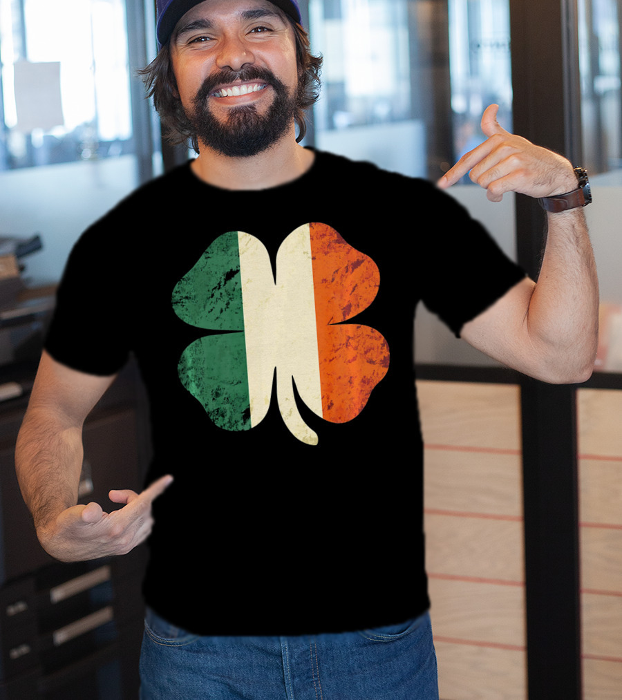 Irish Shamrock Ireland Flag St Patrick's Day T-Shirt