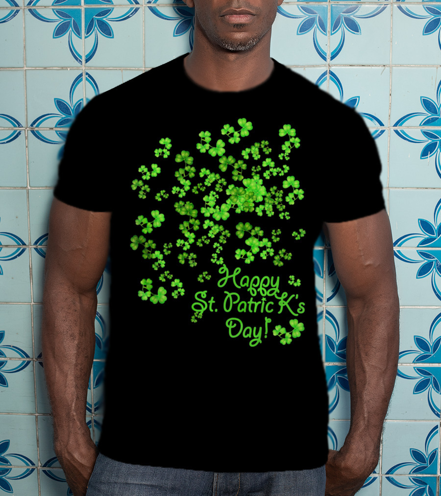 Happy St. Patrick's Day Lucky Shamrocks T-Shirt