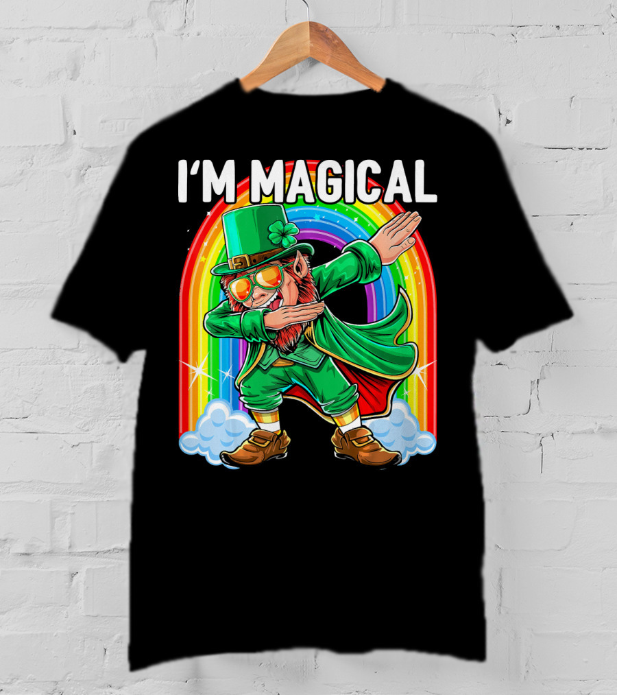 I'm Magical Dabbing Leprechaun Rainbow St. Patrick's Day T-Shirt