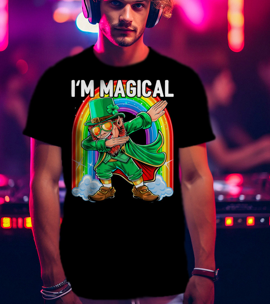 I'm Magical Dabbing Leprechaun Rainbow St. Patrick's Day T-Shirt