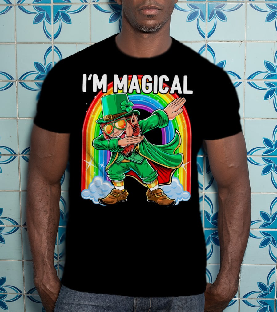 I'm Magical Dabbing Leprechaun Rainbow St. Patrick's Day T-Shirt