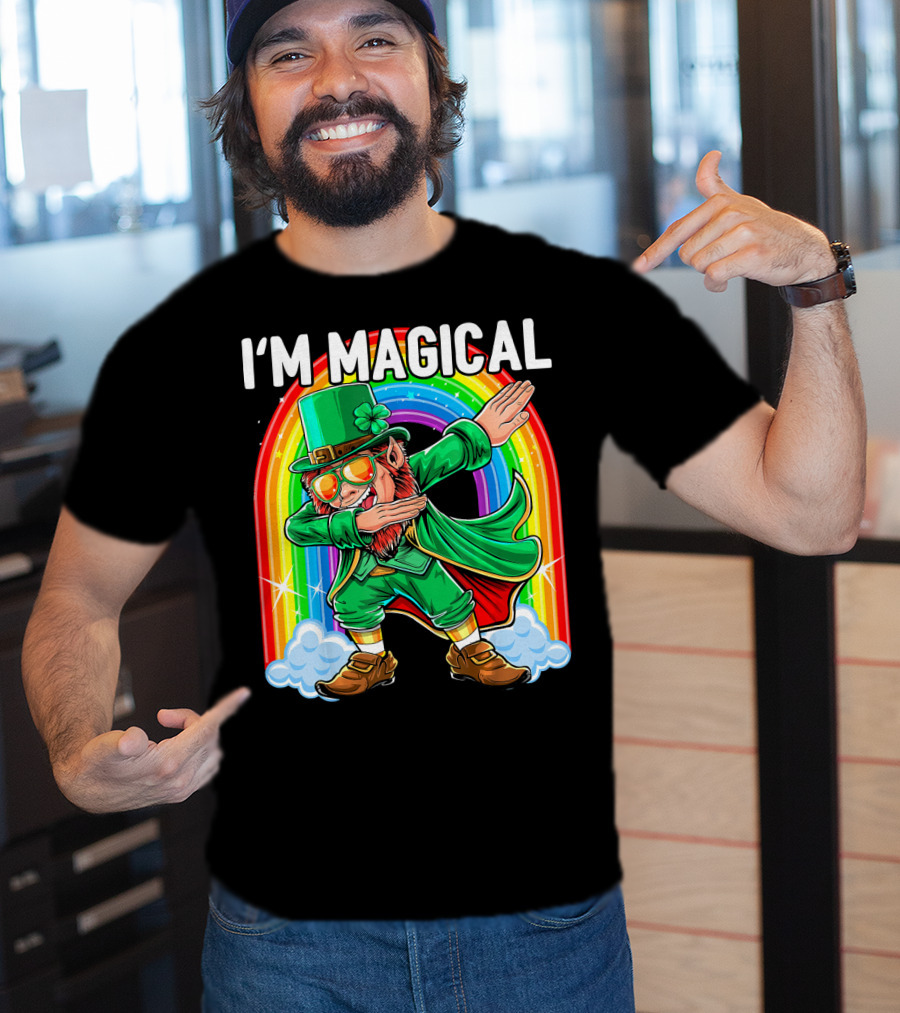 I'm Magical Dabbing Leprechaun Rainbow St. Patrick's Day T-Shirt