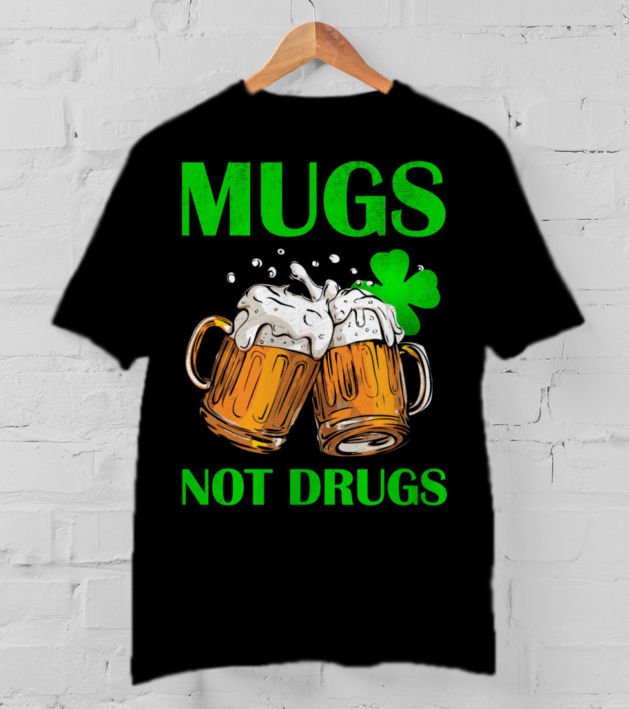 Mugs Not Drugs Saint Pat Vintage T-Shirt
