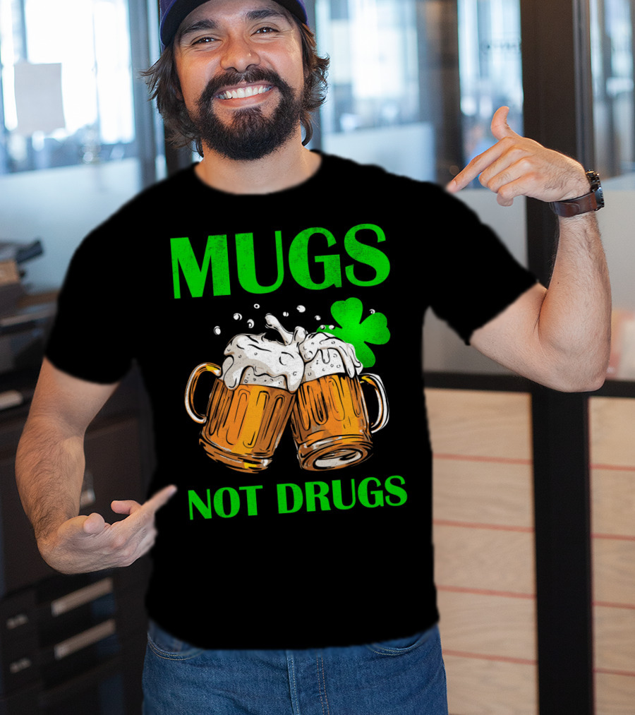 Mugs Not Drugs Saint Pat Vintage T-Shirt