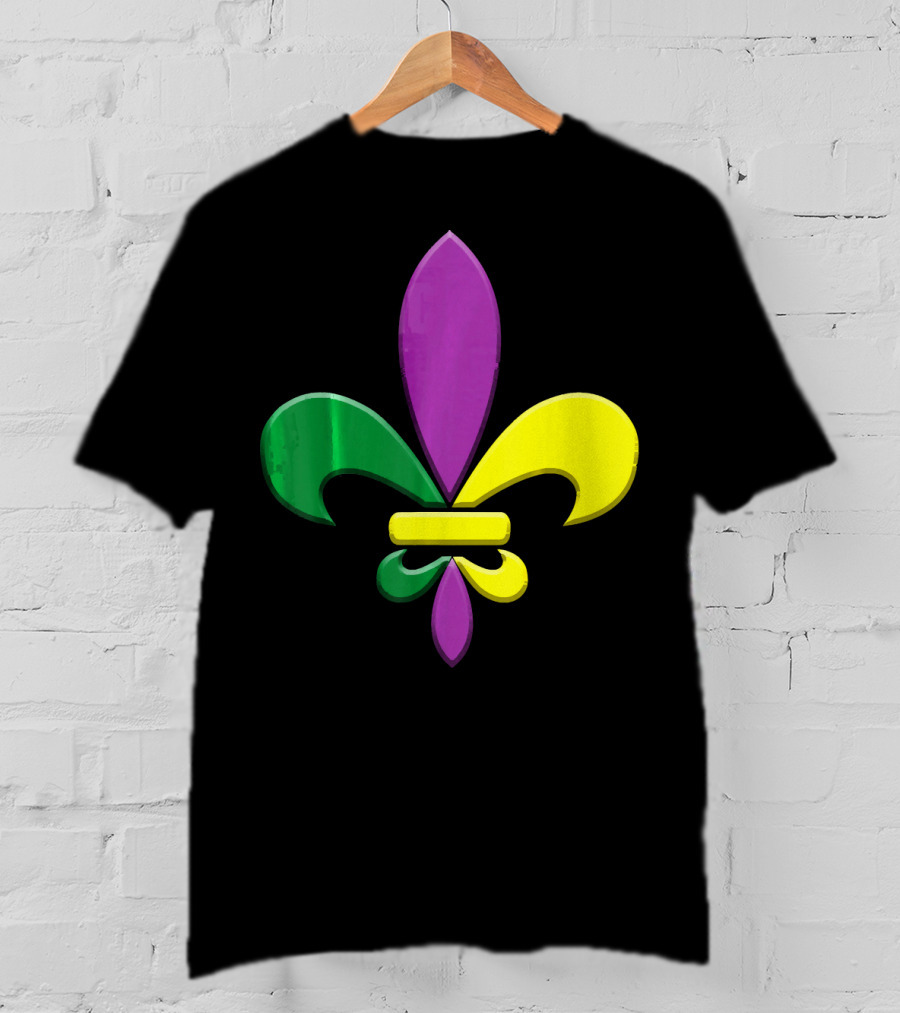 Fleur-de-Lis Mardi Gras New Orleans Party Classic Colors T-Shirt