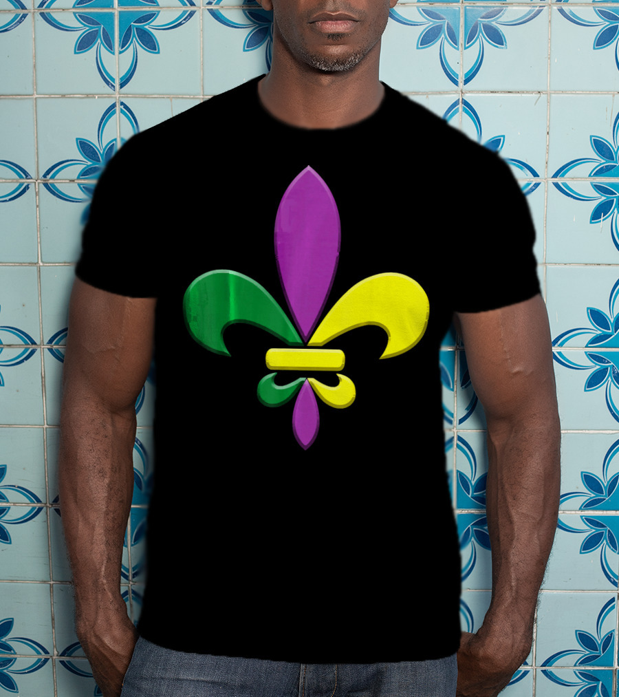Fleur-de-Lis Mardi Gras New Orleans Party Classic Colors T-Shirt