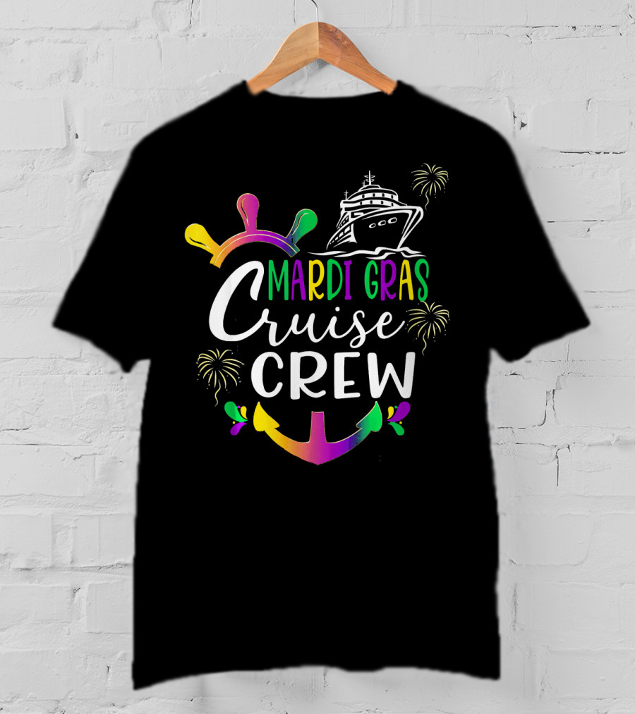 Mardi Gras Cruise Crew Outfit Matching Carnival T-Shirt