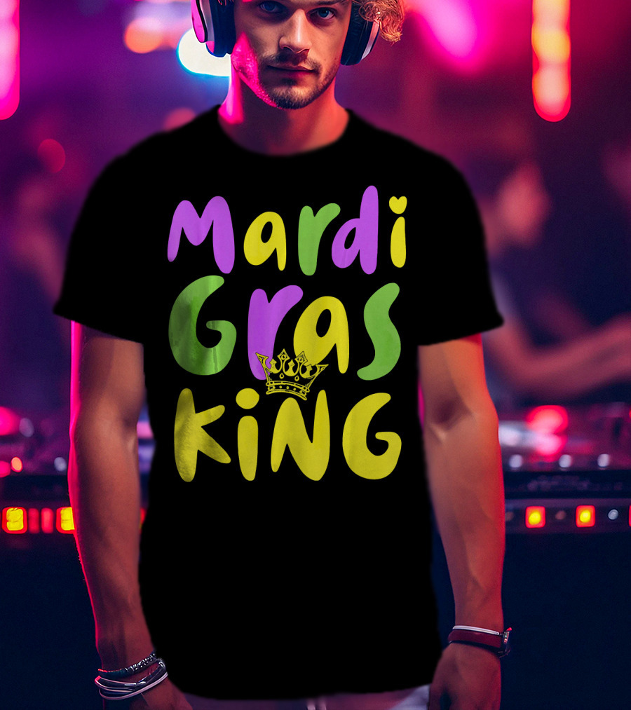 Mardi Gras King Crown T-Shirt