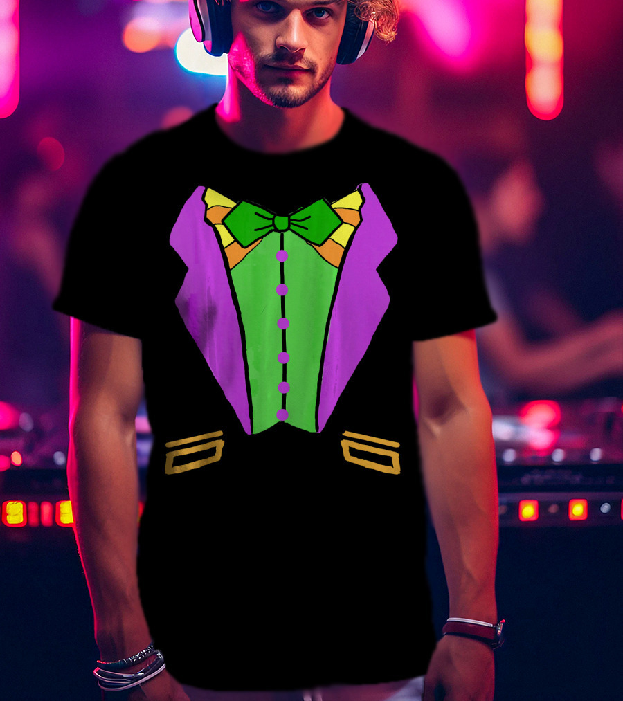 Mardi Gras Tuxedo Funny Party T-Shirt