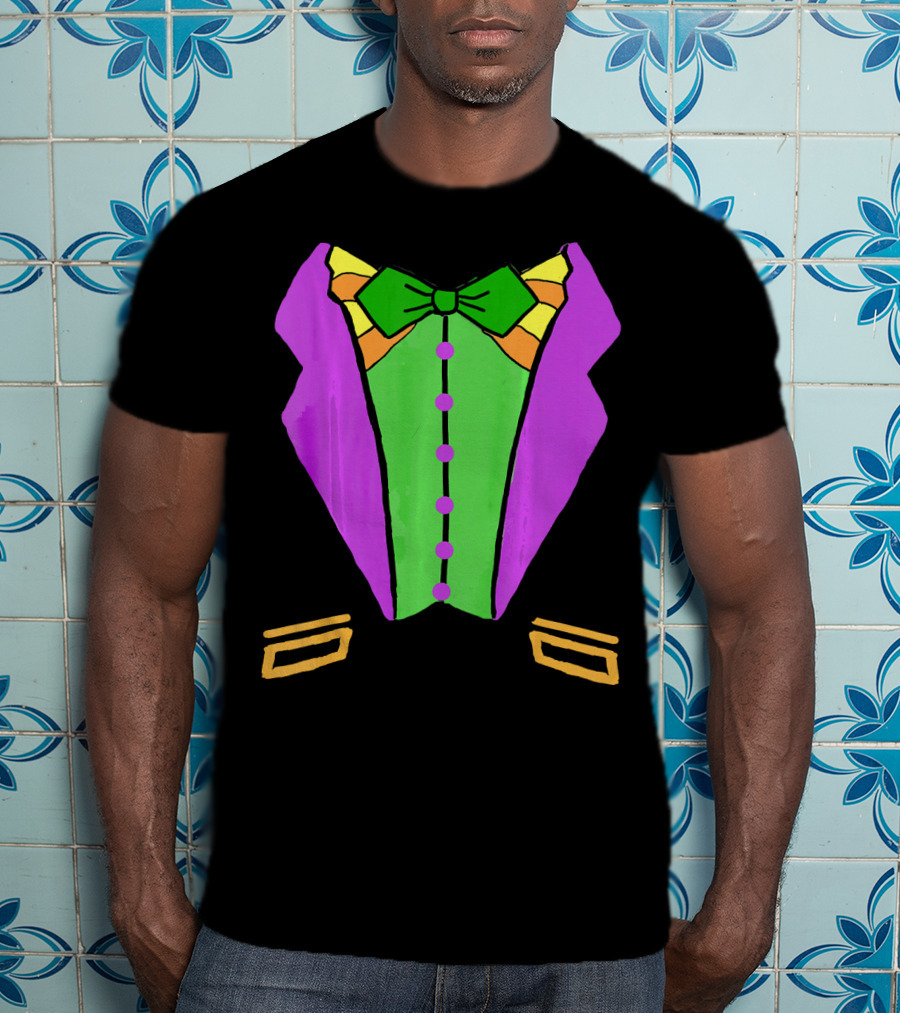 Mardi Gras Tuxedo Funny Party T-Shirt