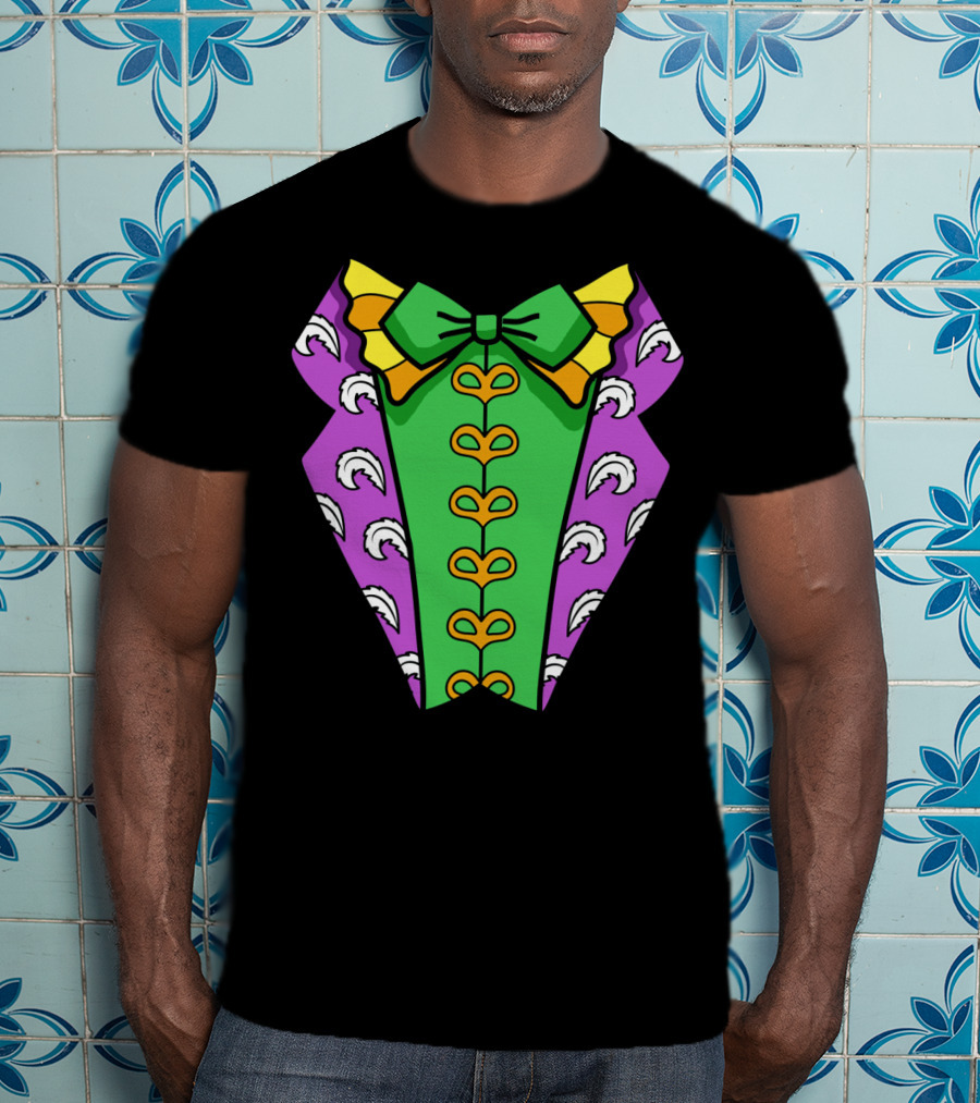 Mardi Gras Tuxedo Funny Party Celebration Costume T-Shirt