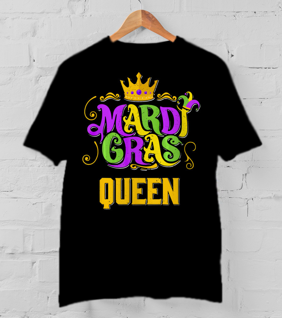 Mardi Gras Queen Crown Carnival Party T-Shirt