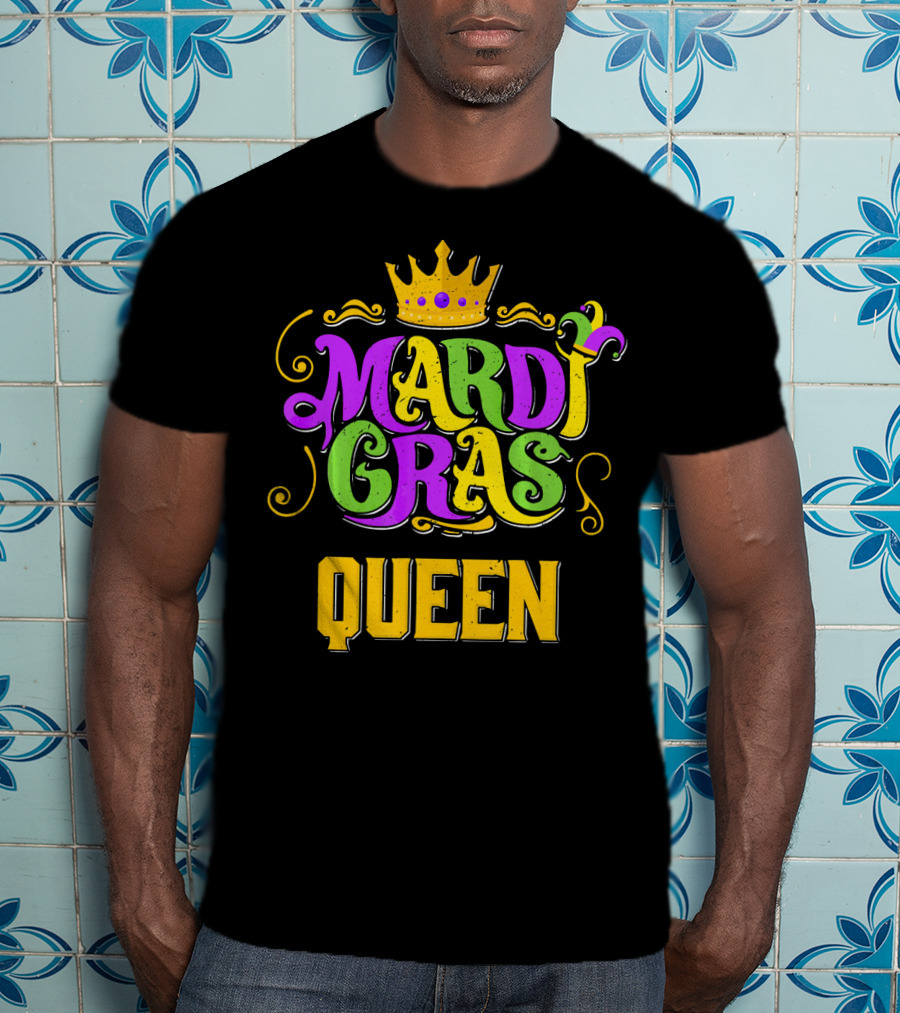 Mardi Gras Queen Crown Carnival Party T-Shirt