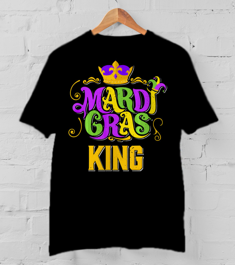 Mardi Gras King Crown Carnival Party T-Shirt