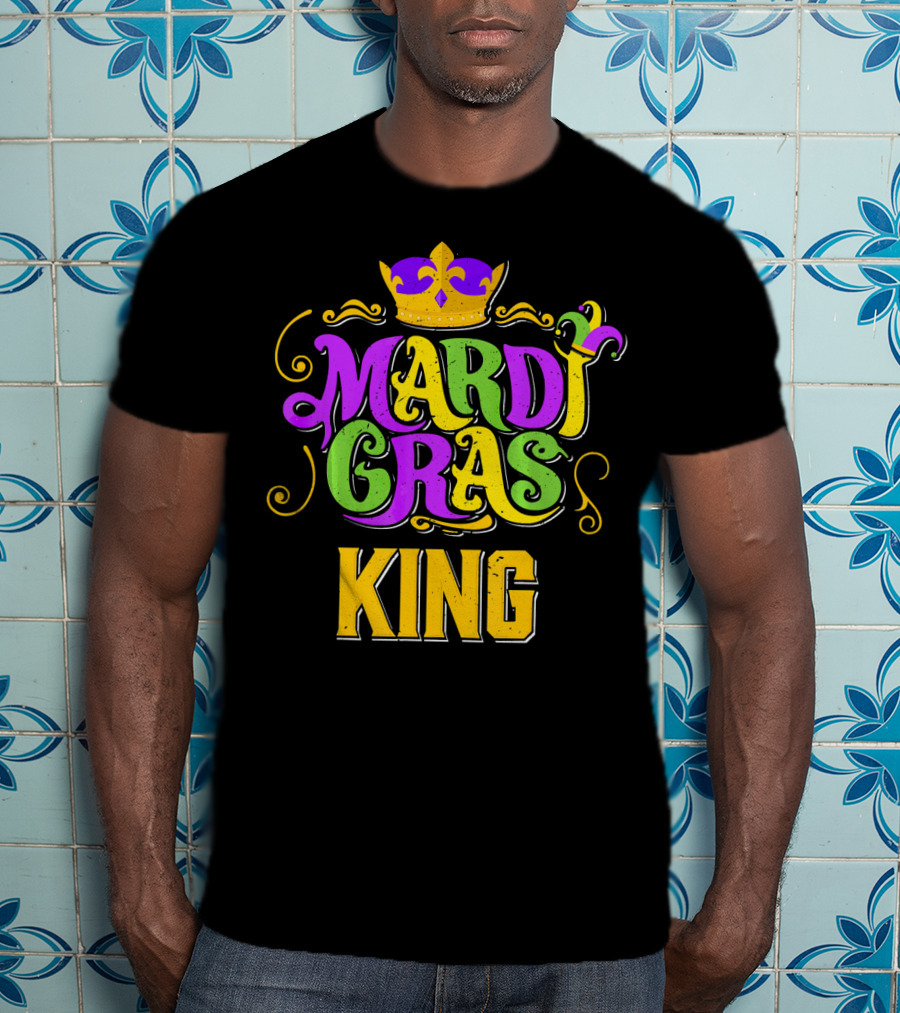 Mardi Gras King Crown Carnival Party T-Shirt