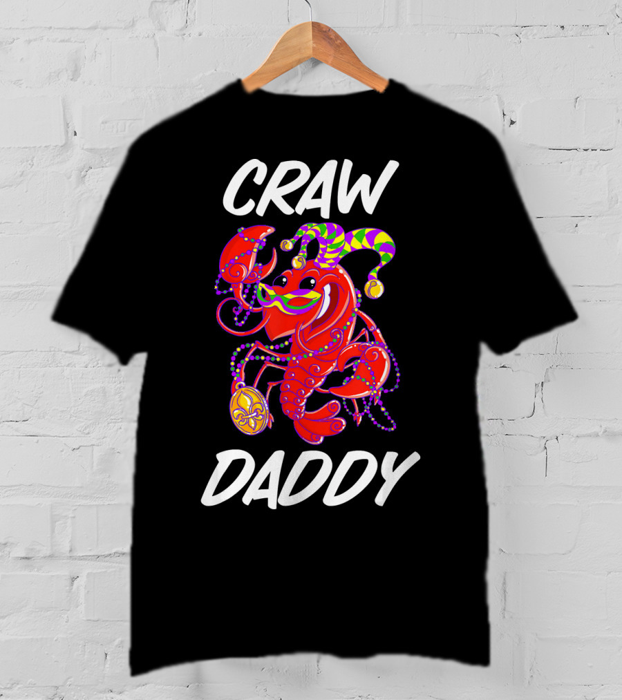 Crawdaddy Mardi Gras Celebration With Crawfish Jester T-Shirt