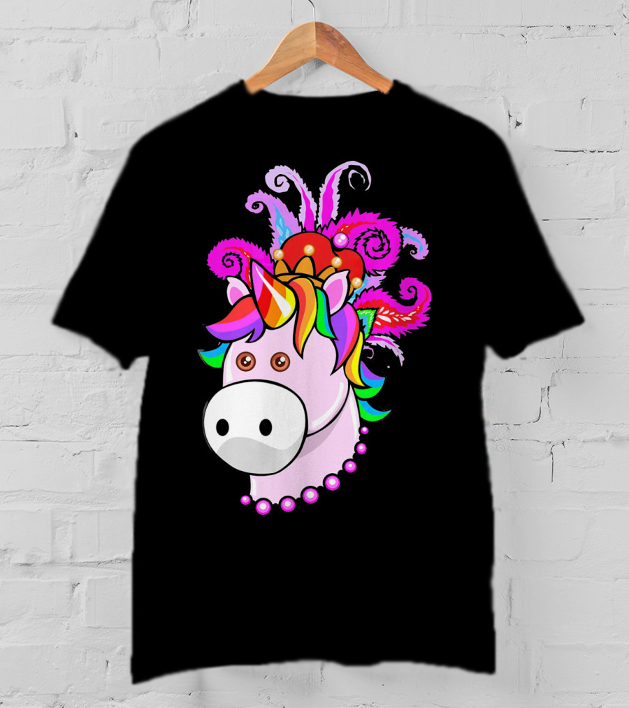 Kids Unicorn Mardi Gras New Orleans T-Shirt