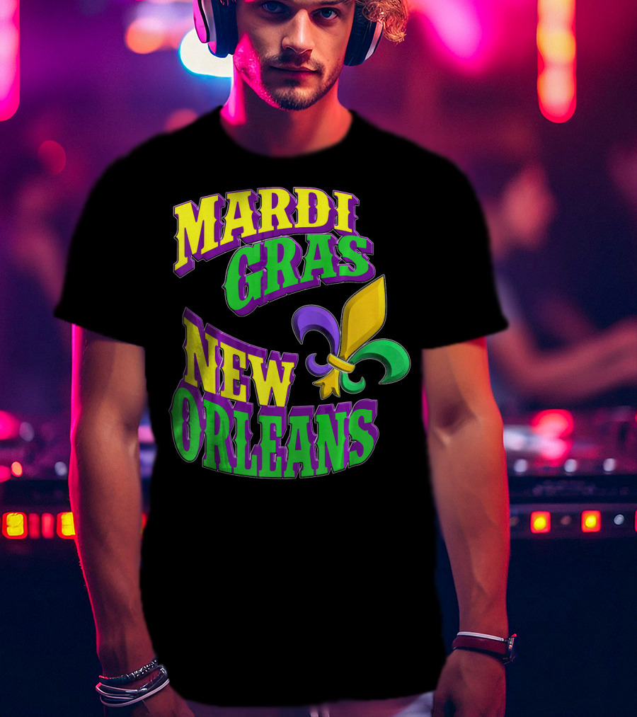 Mardi Gras New Orleans Fleur De Lis T-Shirt